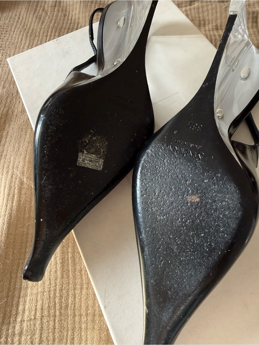 Saint Laurent Miller Wedge Pump in Nero - Picture 4 of 9